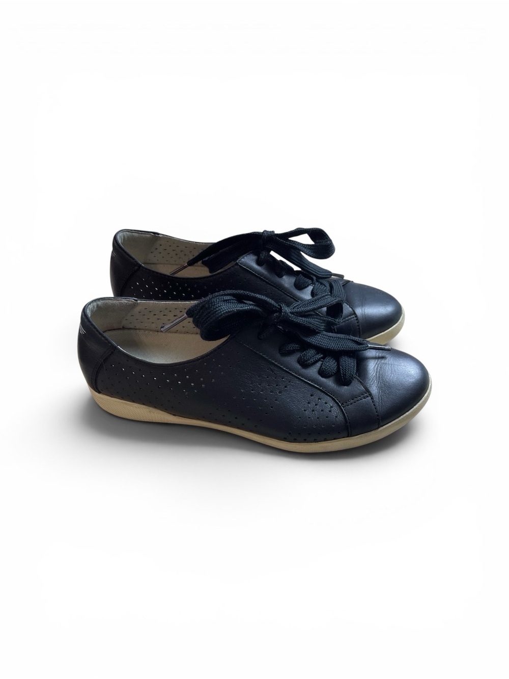 DANSKO Women's Black Casual Perforated Lace-Up Orli‎ Sneakers Size 41